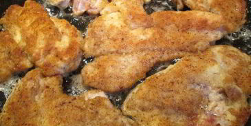 венский шницель в кляре с хреном по-русски