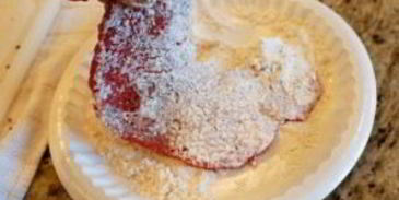 говяжий стейк с молочной подливой