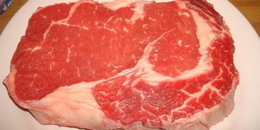 рибай стейк с овощами гриль