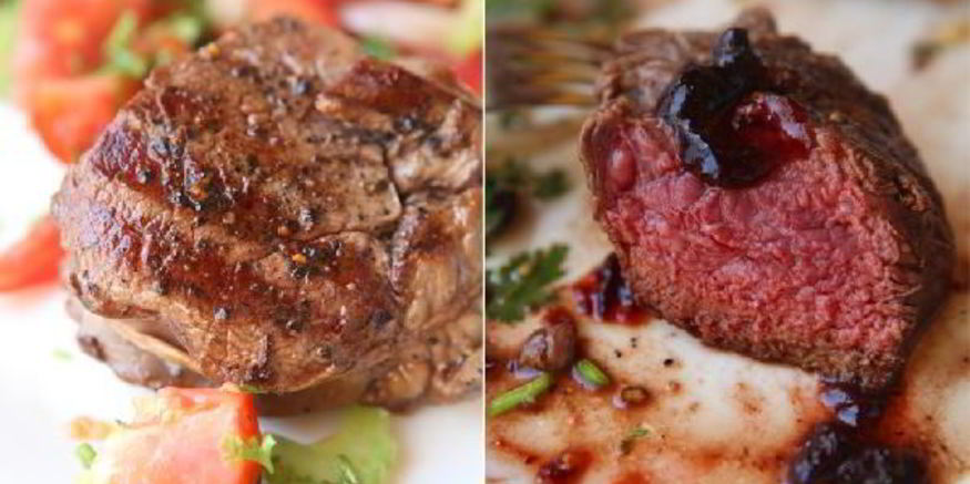 Рецепт стейка из говядины с классическим винным соусом