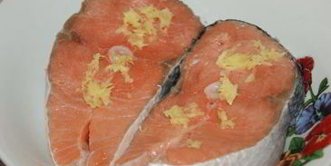 стейк из семги на гриле