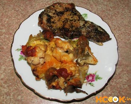 Стейк из свинины в духовке