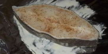 стейк из зубатки