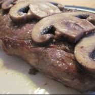 Рецепт Стейка с грибами