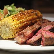 Рецепт Стейка с овощами на гриле