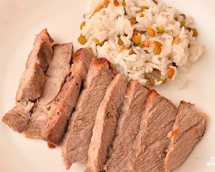 Стейк в винном соусе