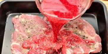 стейк в винном соусе