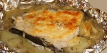 стейк зубатки