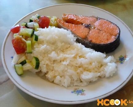 Стейки красной рыбы в духовке