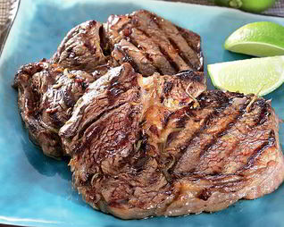 Стейки в пикантном маринаде из лайма и ананаса