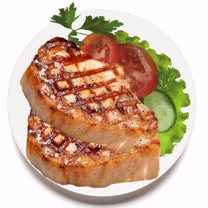 Свиной стейк с пряными травами