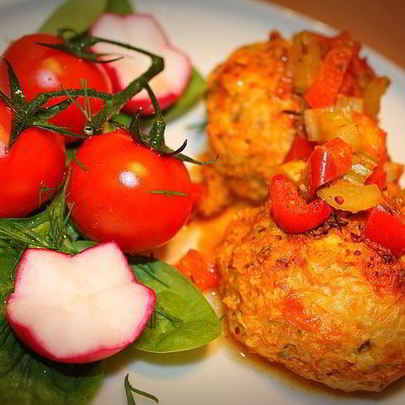 Диетические тефтели из индейки с тыквой