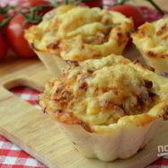 Рецепт Куриных тефтелек в картофельных корзиночках