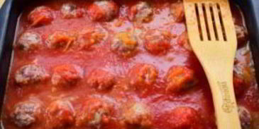 мясные тефтели ностальгия с рисом в томатном соусе