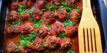 мясные тефтели ностальгия с рисом в томатном соусе