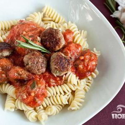 Паста с тефтелями