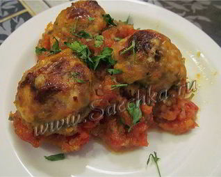 Рыбные тефтели в красном соусе