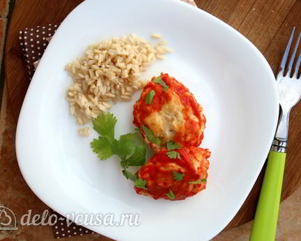 Тефтели из индейки с рисом