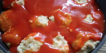 тефтели из индейки с рисом