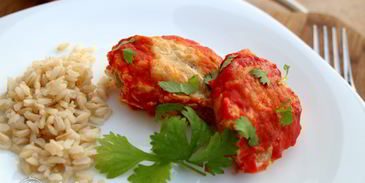 тефтели из индейки с рисом