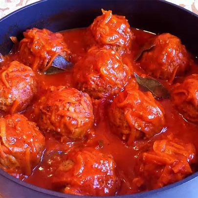 Тефтели из свинины с рисом