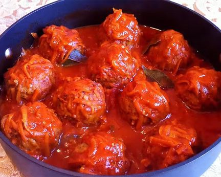 Тефтели из свинины с рисом