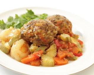 Тефтели с булгуром и кабачком