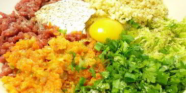 тефтели с булгуром и кабачком