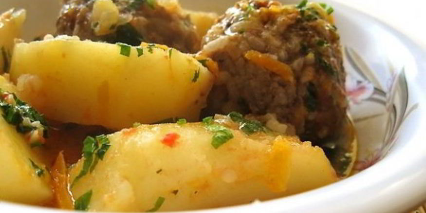 Рецепт тефтелей с картошкой