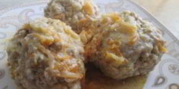 тефтели с овощами