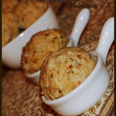 Тефтельки с овощами, на пару