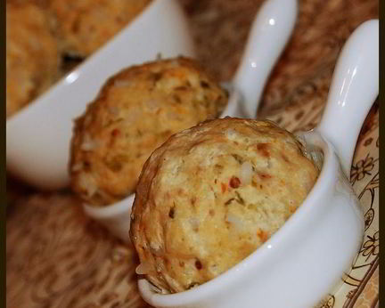 Тефтельки с овощами, на пару