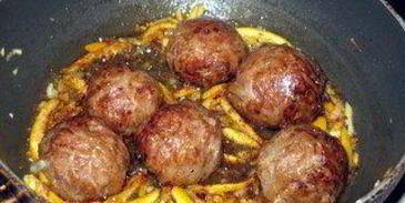 тефтельки в свиной жировой сетке