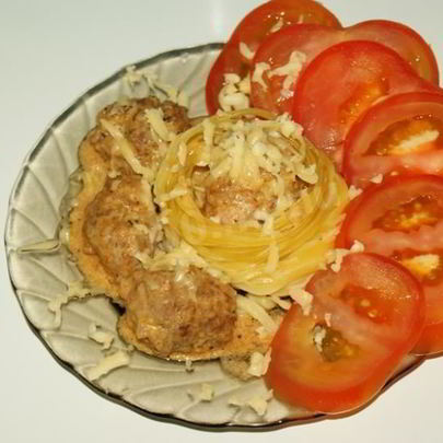 Тефтельки в томатно-сливочном соусе