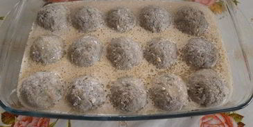 запеченные рисово-рыбные тефтели