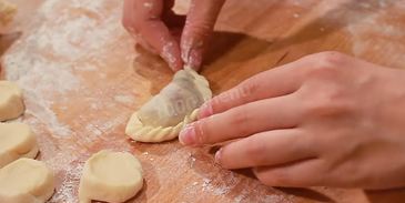 тесто для вареников с вишней заварное