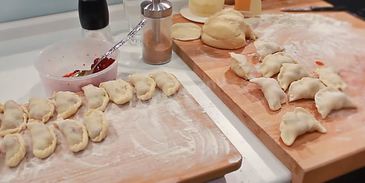 тесто для вареников с вишней заварное