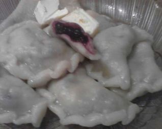 Вареники с черникой