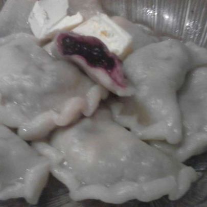 Вареники с черникой