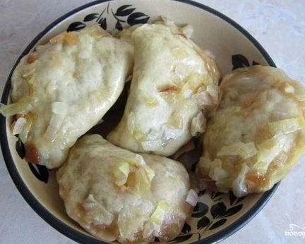 Вареники с капустой на пару