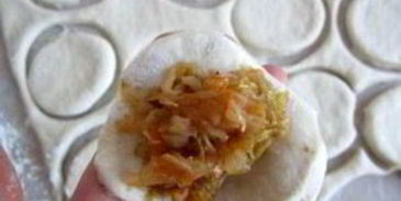 вареники с капустой на пару