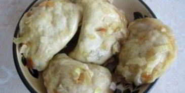 вареники с капустой на пару