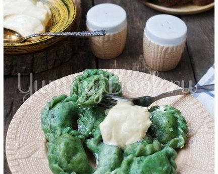 Вареники с картофелем и шпинатом