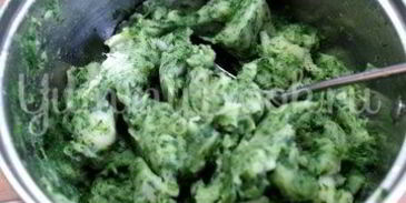 вареники с картофелем и шпинатом