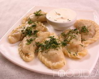 Вареники с картошкой и салом