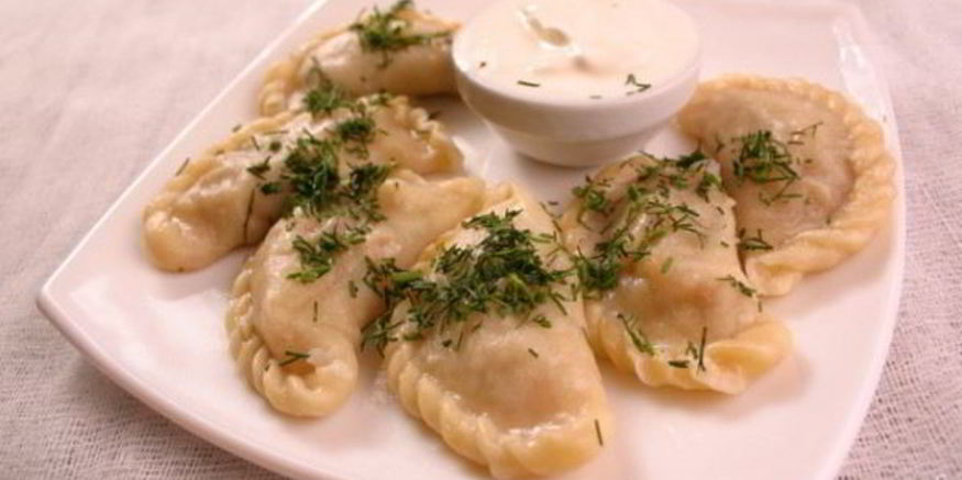 Рецепт вареников с картошкой и салом