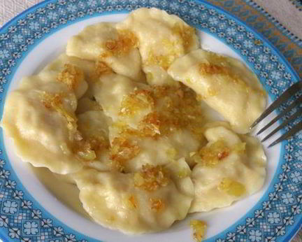 Вареники с квашеной капустой и картошкой