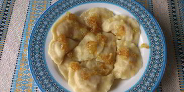 вареники с квашеной капустой и картошкой