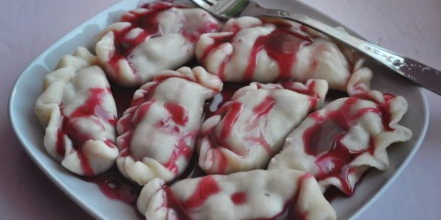 Рецепт вареников с вареньем