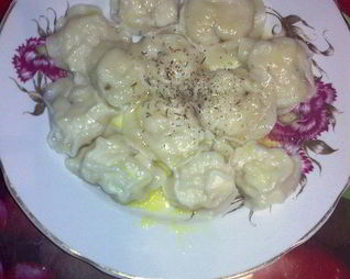 Заварные пельмешки с куриным мясом